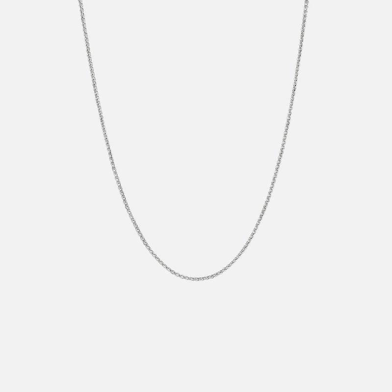 Tom Wood Spike Chain Silver 20.5 inch - Silver