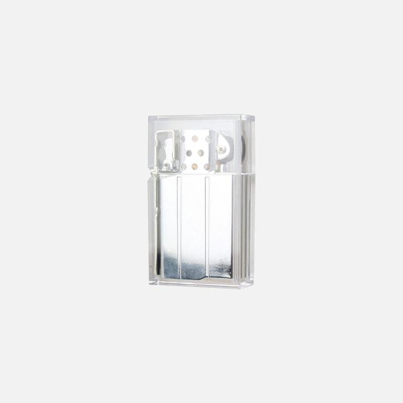Tsubota Pearl Hard Edge Clear Lighter - Silver