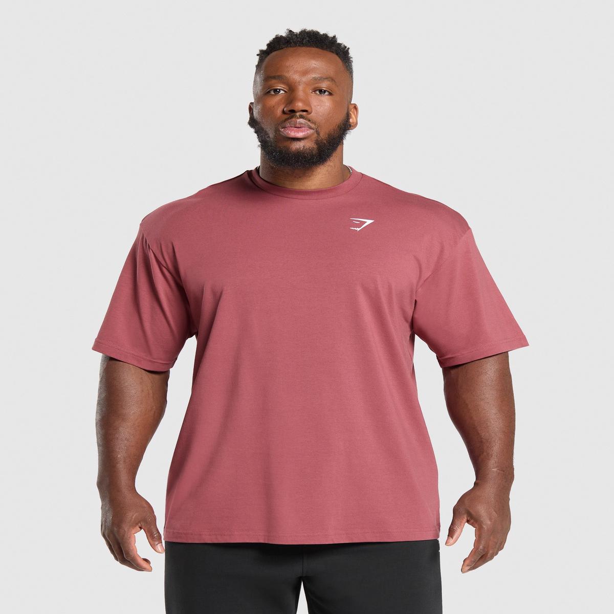 Gymshark Essential Oversized T-Shirt - Washed Berry Pink